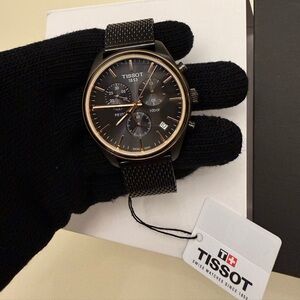 Tissot PR 100 Chronograph Watch - Anthracite/Black Dial (T101.417.23.061.00)